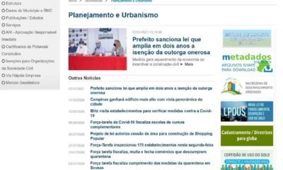 Página atualizada da Seplurb já está no ar no portal da Prefeitura