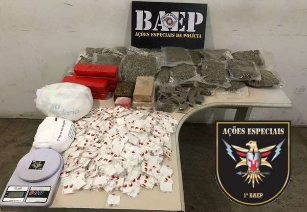 Polícia prende casal com 15 kg de drogas em Campinas