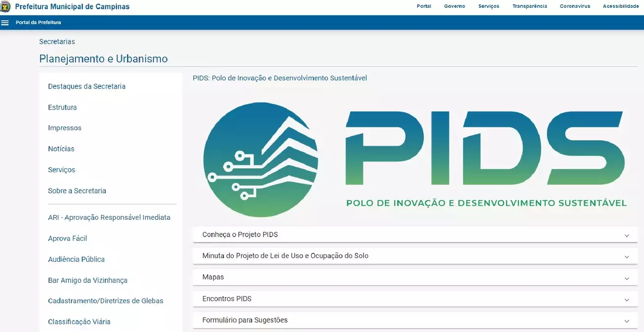 Proposta para Polo de Desenvolvimento Sustentável está disponível on-line