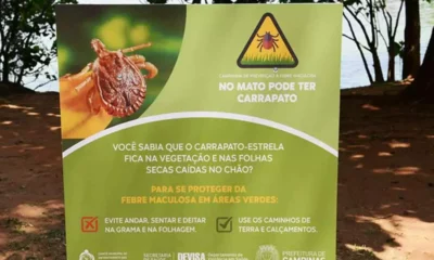 Saúde realiza ação de prevenção da febre maculosa nesta quinta