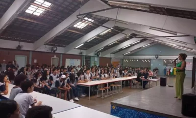 Palestra na Escola Orlando Signorelli alerta para riscos de uso de drogas