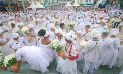 Multidão prestigia tradicional Cerimônia da Lavagem da Escadaria