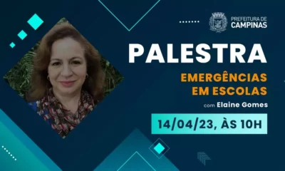 Palestra sobre violência e emergências em escolas terá transmissão ao vivo