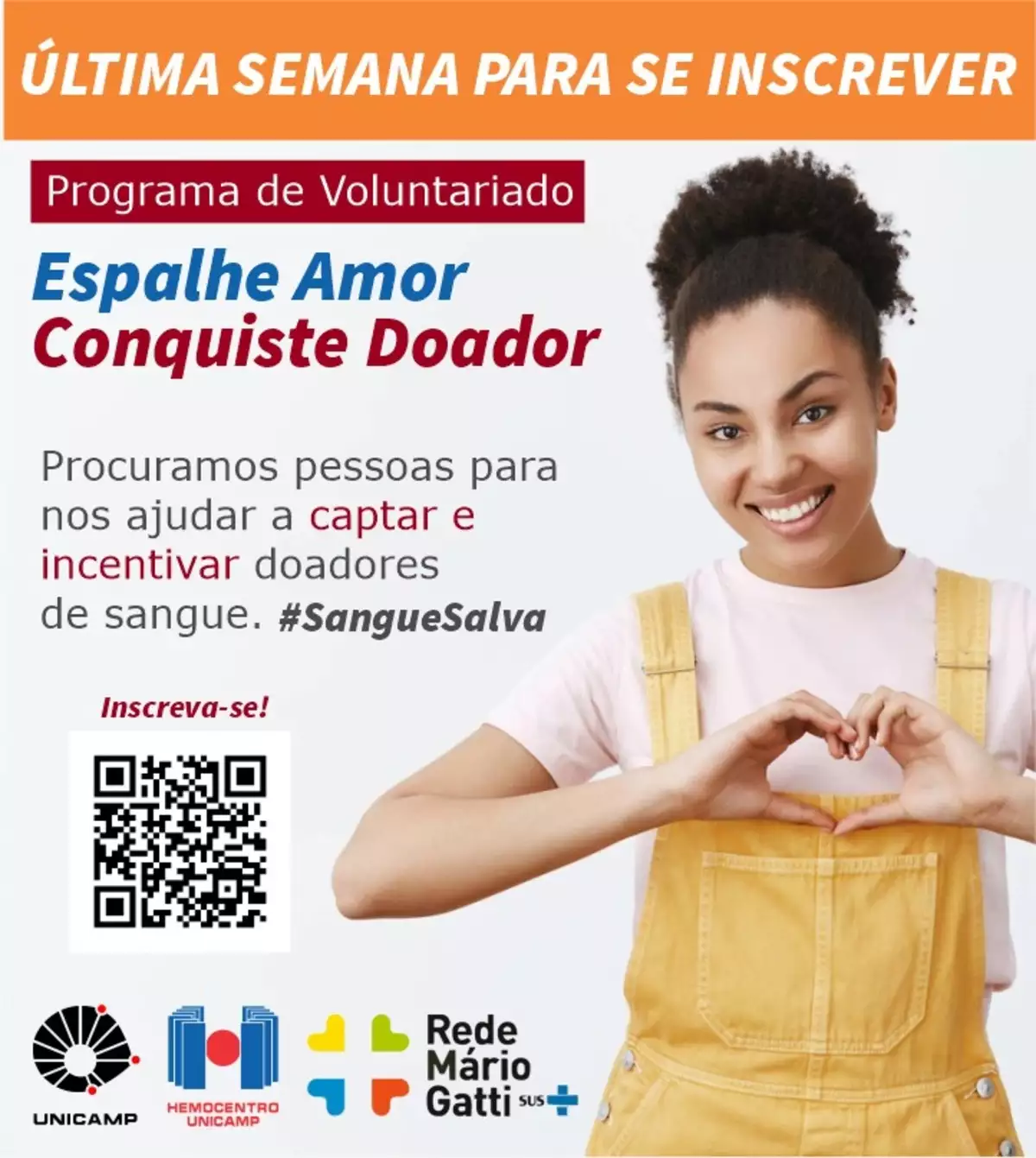 Programa busca voluntários que divulguem e incentivem a doação de sangue