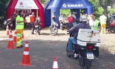 Maio Amarelo: blitz educativa na Norte-Sul é voltada aos motociclistas