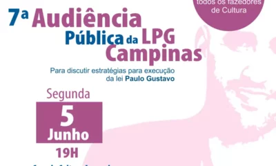 Cultura realiza a 7ª audiência presencial da Lei Paulo Gustavo