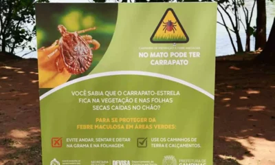 Saúde confirma mais um caso de febre maculosa de Joaquim Egídio
