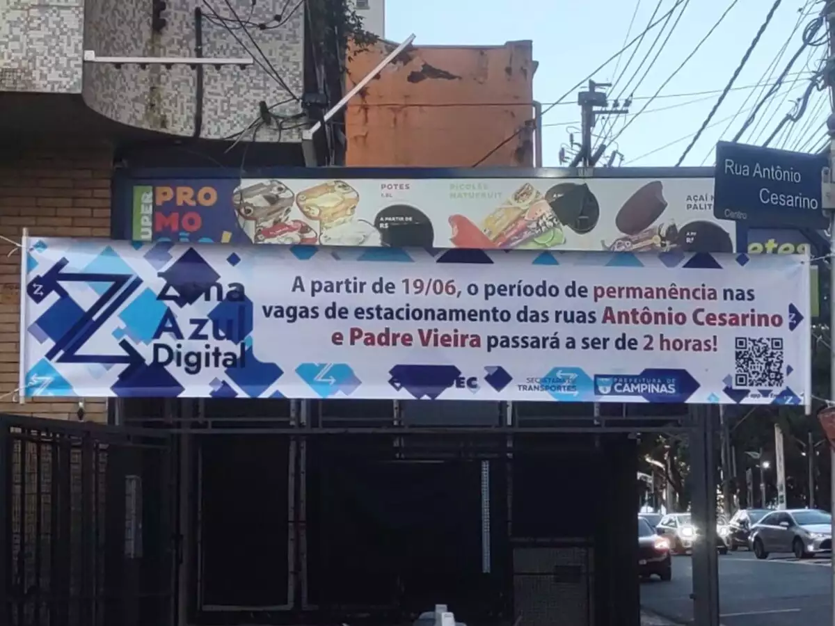 Zona Azul terá alteração nas ruas Padre Vieira e Antônio Cesarino